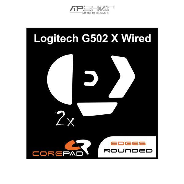 2 bộ Feet chuột PTFE Corepad Skatez Logitech G502X Wired