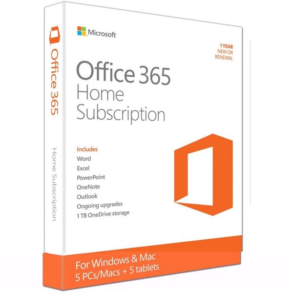 Office 365 Home English APAC EM Subscr 1YR Medialess P2