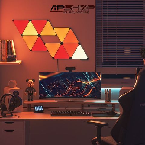 Đèn thông minh Nanoleaf Shapes Tam Giác 3 ô đèn (bộ mở rộng) - đen