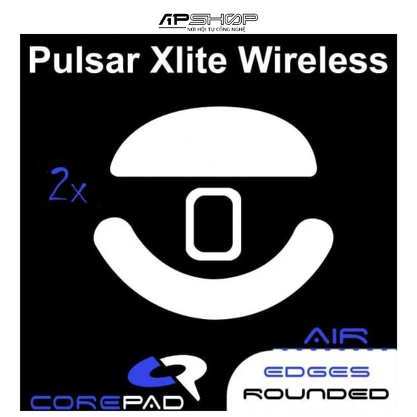 2 bộ Feet chuột PTFE Corepad Skatez AIR Pulsar XLITE Wireless / Pulsar XLITE V2 Wireless / Pulsar XLITE V2 mini Wireless