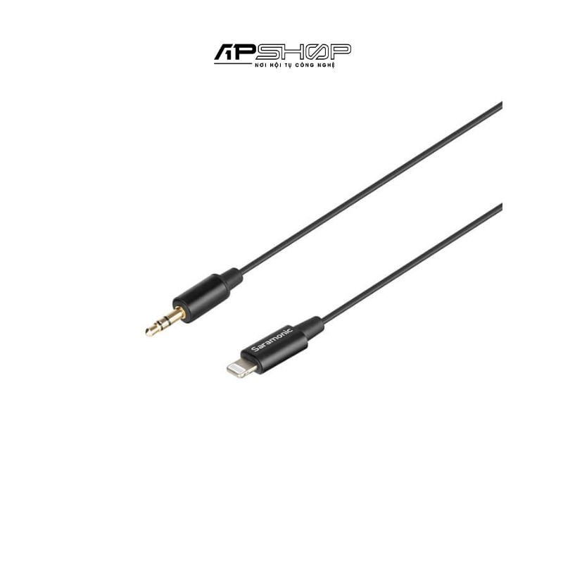 Phụ kiện cáp Saramonic 3.5mm TRS Male (đực) ra Lightning (đực) C2000