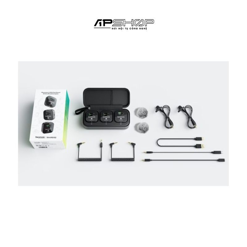 Bộ micro không dây Saramonic Blink900 B2 | Cổng 3.5mm