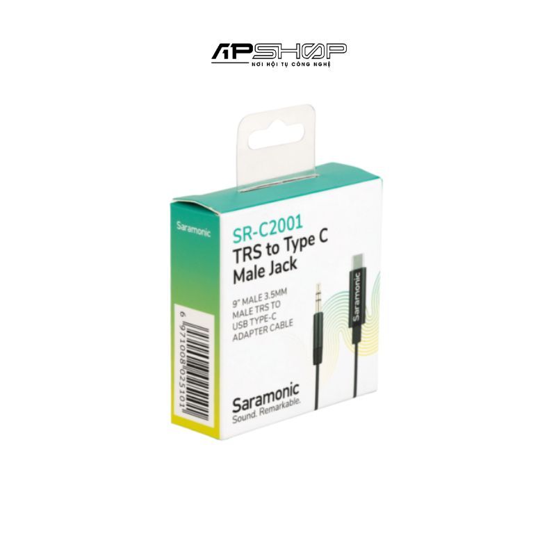Phụ kiện cáp Saramonic 3.5mm TRS Male (đực) ra USB C (đực) C2001