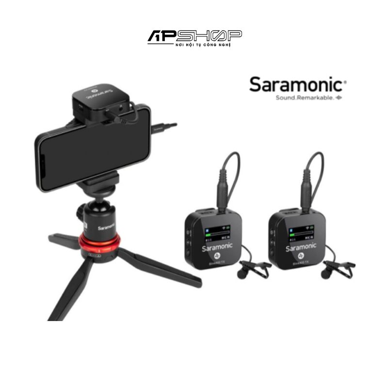 Bộ micro không dây Saramonic Blink900 B1 | Cổng 3.5mm