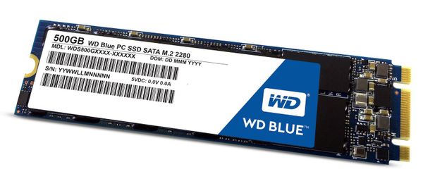 SSD WESTERN 500GB M2 BLUE