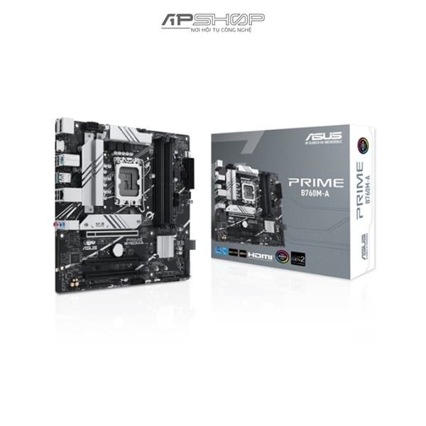 Mainboard Asus Prime B760M-A D5 (Intel B760/ Socket 1700 / M-ATX/ 4 khe ram/ DDR5/ 2.5 Gigabit LAN) | Chính hãng