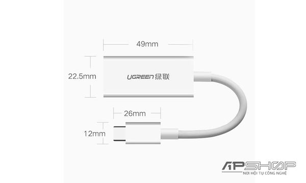 Bộ Chuyển Đổi Ugreen Type C sang DisplayPort