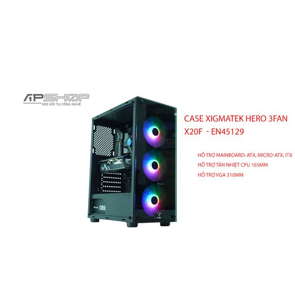 Case Xigmatek Hero - 3 FAN X20F