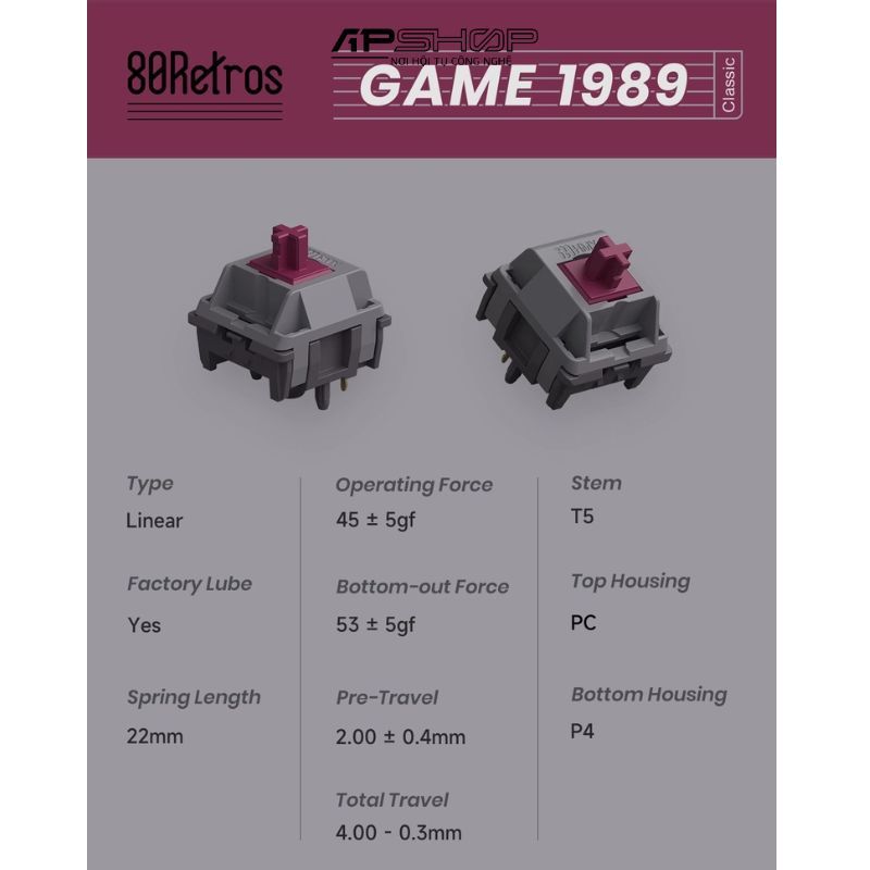 80Retros HMX Film Switch