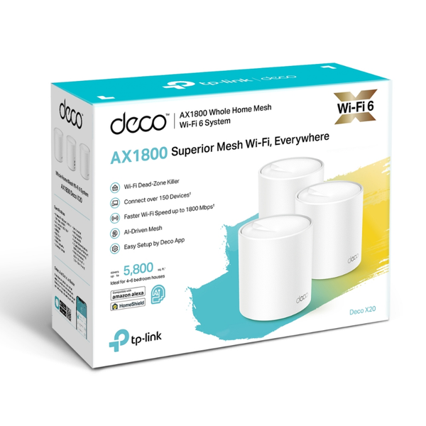 Hệ thống WiFi 6 TP Link Mesh cho Gia đình AX1800 | Deco X20 | Chính hãng