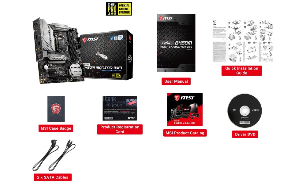 MSI MAG B460M MORTAR WIFI