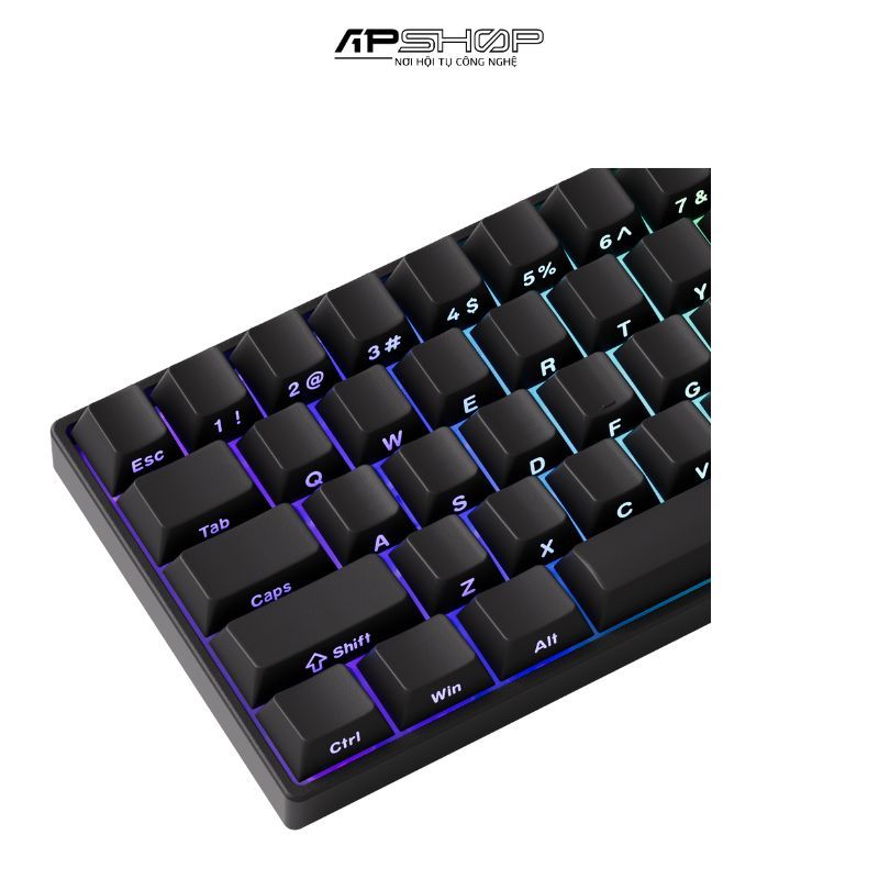 Bàn phím cơ FUN60 Max SP Black Akko Glare Magnetic Switches (Tri-mode) 8K in 2.4G Wireless