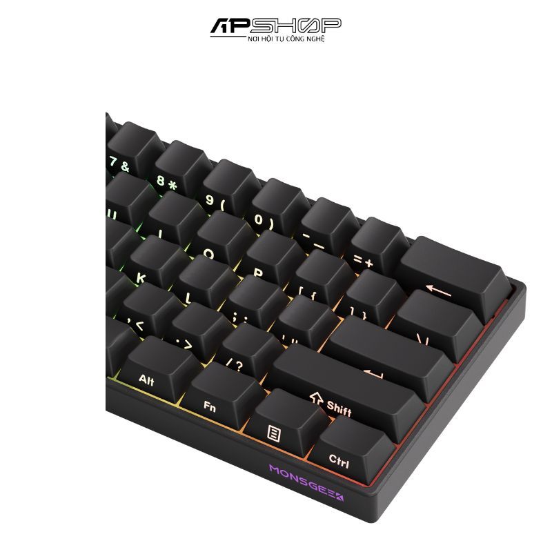 Bàn phím cơ FUN60 Max SP Black Akko Glare Magnetic Switches (Tri-mode) 8K in 2.4G Wireless