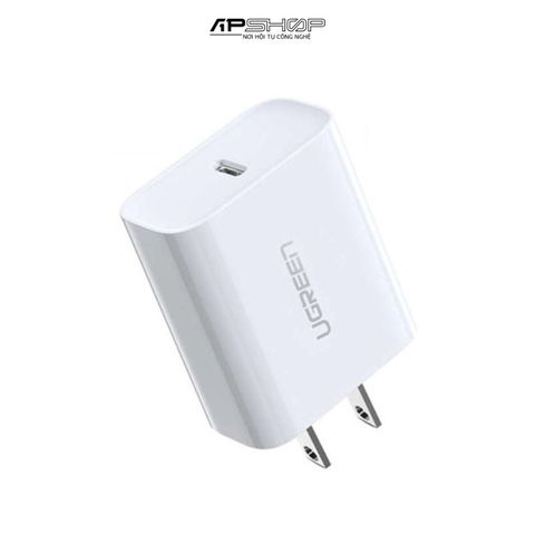 Cóc Sạc UGREEN Fast Charging Power Adapter with PD 20W US (White) 60449