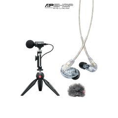 Bộ micro thu âm condenser stereo Shure MV88+ kèm tai nghe Shure SE215 và chân tripod để bàn