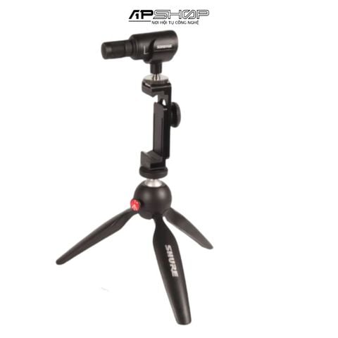Bộ micro thu âm condenser stereo Shure MV88+ kèm tai nghe Shure SE215 và chân tripod để bàn