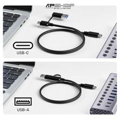 Hub USB UNITEK 10 Port 8 USB A and 2 USB C | Có nguồn phụ