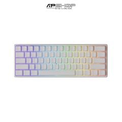 Bàn phím cơ FUN60 Max SP White Akko Glare Magnetic Switches (Tri-mode) 8K in 2.4G Wireless