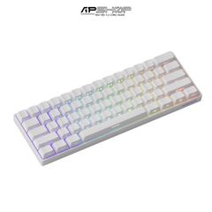 Bàn phím cơ FUN60 Max SP White Akko Glare Magnetic Switches (Tri-mode) 8K in 2.4G Wireless