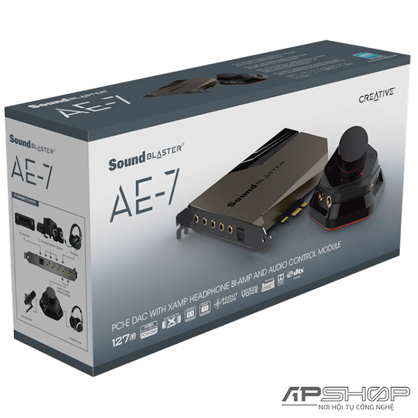売れ筋ランキングも Creative Sound Blaster AE-7 高解像度内蔵PCIeサウンドカード クアッドコアプロセッサー 127dB  DNR ESS SA