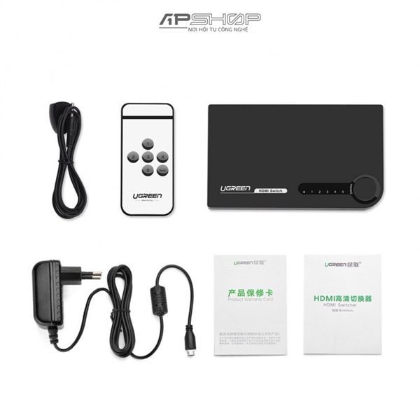 Bộ gộp HDMI 5 vào 1 ra Ugreen 40205 FullHD 1080p
