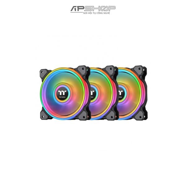 Fan Thermaltake Riing Quad 12 RGB Radiator Fan TT Premium Edition (3 Fan ) - Black