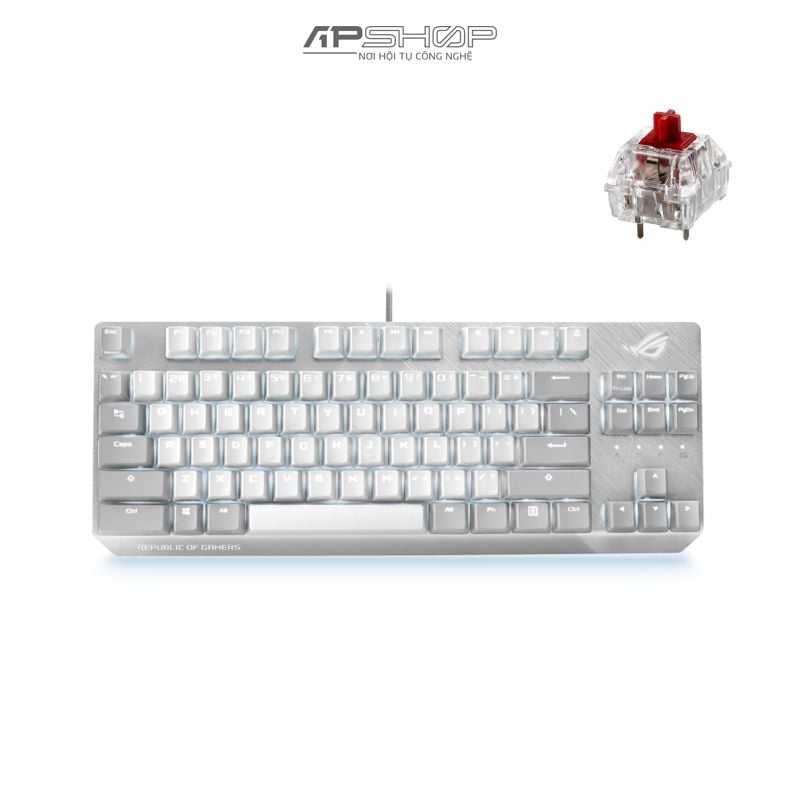 Bàn phím ASUS ROG Strix Scope NX TKL MoonLight White | Chính hãng