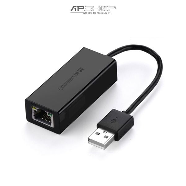 Cáp USB to Lan 2.0 cho Macbook, pc, laptop hỗ trợ Ethernet 10/100 Mbps Ugreen | Chính hãng