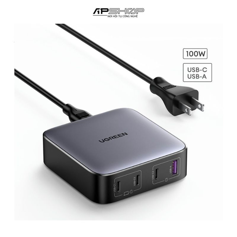 Bộ Sạc Nhanh UGREEN Nexode 100W Desktop Charger US 90736