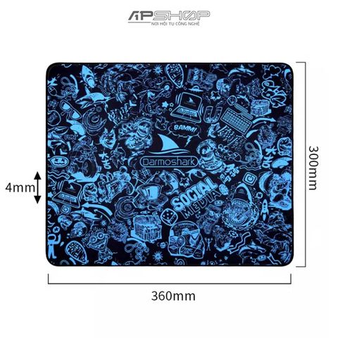 Bàn Di Chuột Darmoshark Pad-03 | 360mm x 300mm x 3mm
