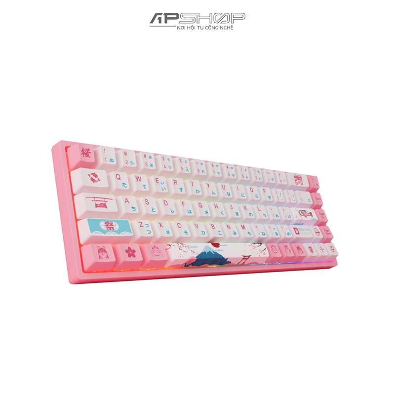 Bàn Phím AKKO 3068 World Tour Tokyo R2 RGB Bluetooth 5.0 Gateron Switch - Hàng chính hãng