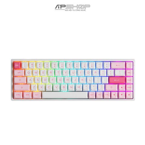 Bàn phím AKKO 3068B Plus Prunus Lannesiana RGB 3 Mod | Hotswap | Chính hãng