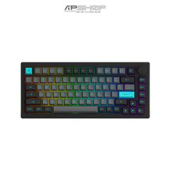 Bàn phím AKKO 5075B Plus Black & Cyan RGB 3 Mod | Hotswap 5 Pin | Chính hãng