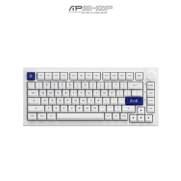 Bàn phím AKKO 5075B Plus Blue On White RGB 3 Mod | Hotswap 5 Pin | Chính hãng