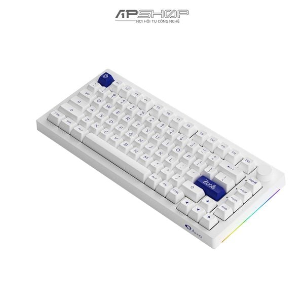 Bàn phím AKKO 5075B Plus Blue On White RGB 3 Mod | Hotswap 5 Pin | Chính hãng