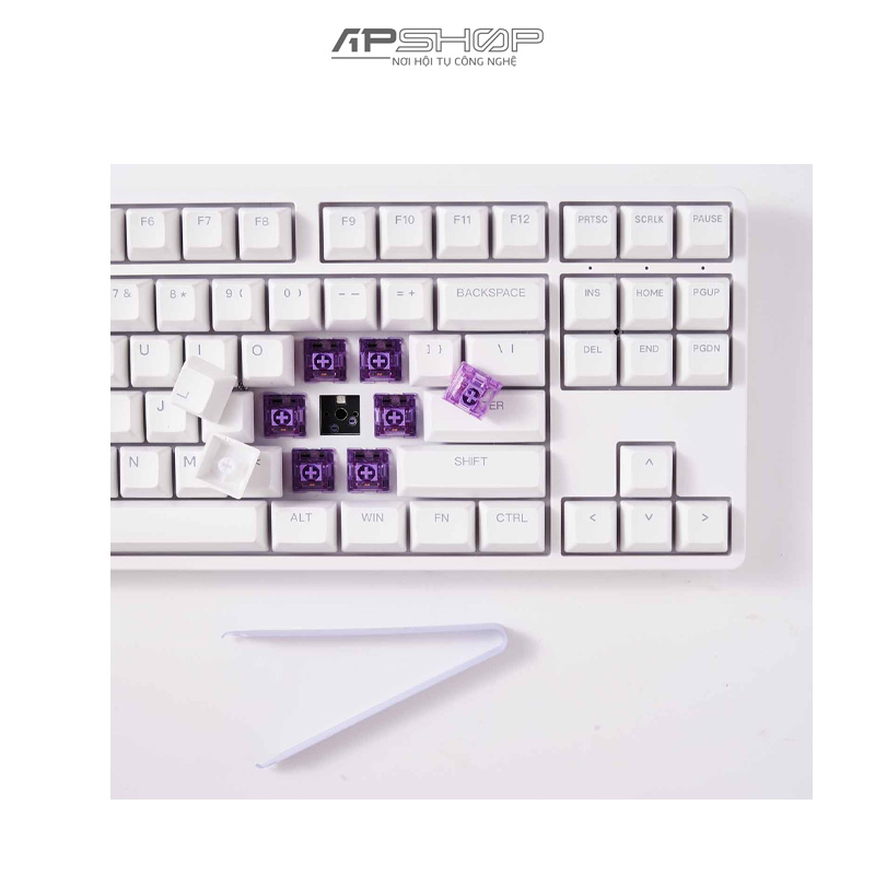 Bàn phím AKKO 5087 RGB White ASA Hotswap | Chính hãng
