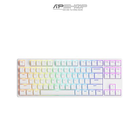 Bàn phím AKKO 5087 RGB White ASA Hotswap | Chính hãng