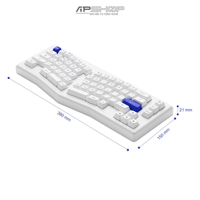 Bàn phím AKKO ACR PRO Alice Plus White RGB | Hotswap | Chính hãng