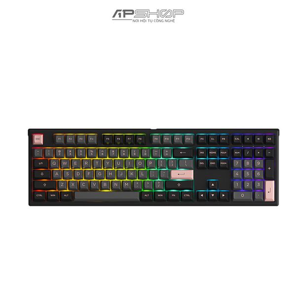 Bàn phím Akko MonsGeek MG108 Black & Pink RGB Akko Switch V3 | Chính hãng