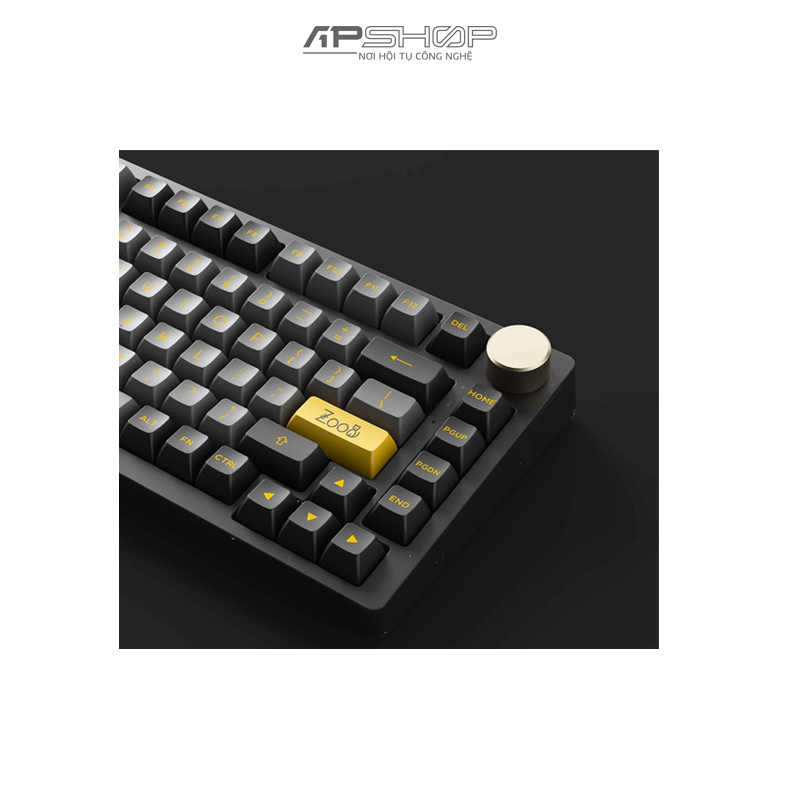 Bàn phím AKKO PC75B Plus V2 Black Gold Bluetooth / Wireless Hotswap Top Mount | Chính hãng
