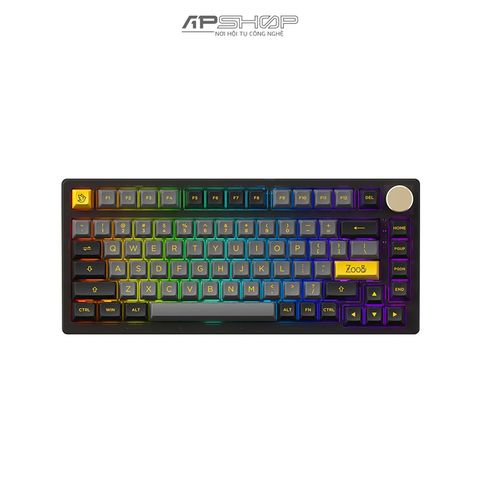 Bàn phím AKKO PC75B Plus V2 Black Gold Bluetooth / Wireless Hotswap Top Mount | Chính hãng