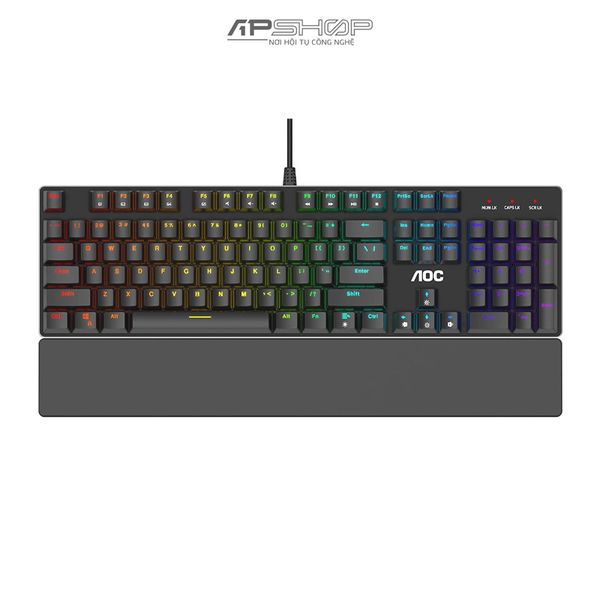 Bàn phím cơ AOC GK500 RGB | Chính hãng