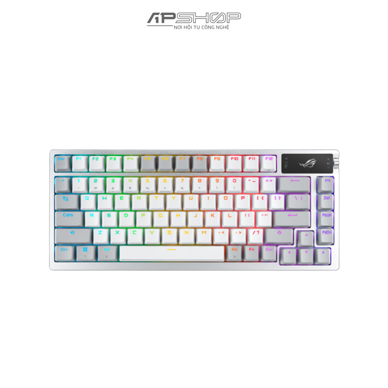 Bàn phím cơ Custom không dây Asus ROG Azoth RGB | White | Chính hãng