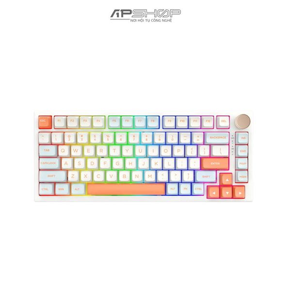 Bàn phím cơ Custom VGN N75 PRO Jelly Orange RGB | 82 Key | Hotswap | 3 Mod | Chính hãng