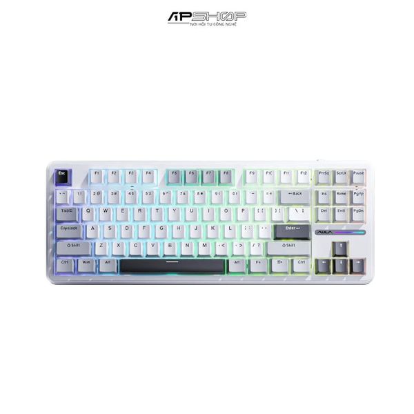 Bàn Phím Cơ Không Dây Aula F87 | HotSwap | Led RGB | Gaming | Chính Hãng