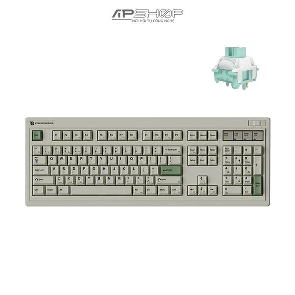 Bàn phím cơ không dây FL Esports OG104 Classic White RGB | 3 Mod |