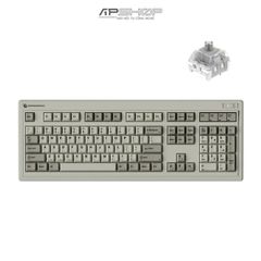 Bàn phím cơ không dây FL Esports OG104 Retro Grey RGB | 3 Mod