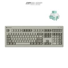 Bàn phím cơ không dây FL Esports OG104 Retro Grey RGB | 3 Mod