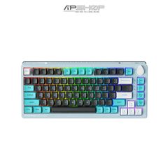 Bàn Phím Cơ Machenike K600T-B82 Smoke Blue RGB | 3 Mod | Hotswap 3 Pin