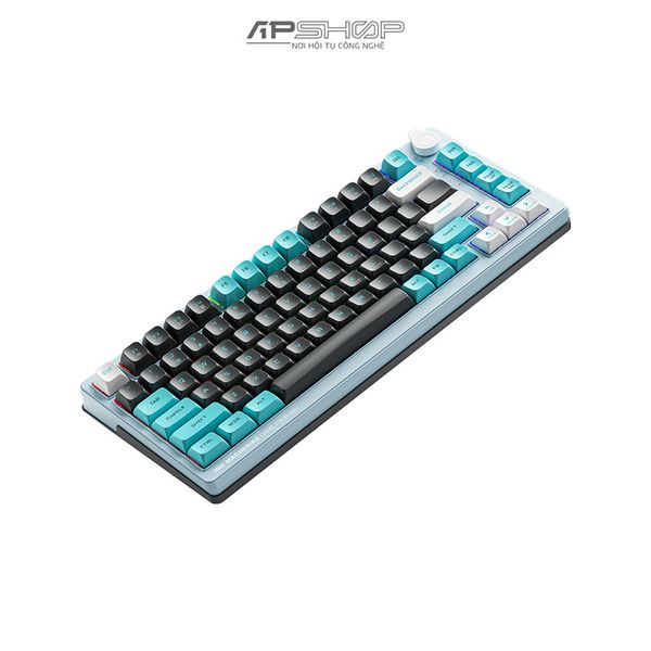 Bàn Phím Cơ Machenike K600T-B82 Smoke Blue RGB | 3 Mod | Hotswap 3 Pin